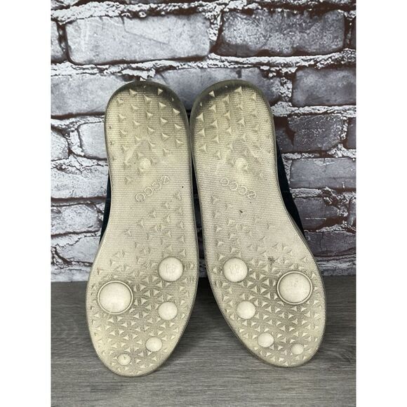 Ecco Street Lite Black Leather Lace Up Casual Low Sneakers Men’s Sz 44EU/11M US - Picture 9 of 16